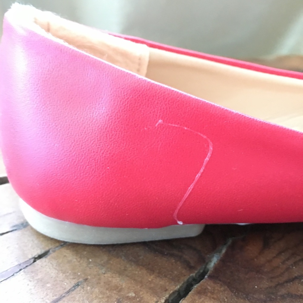 Red Ballet Flats - Picture 4 of 7